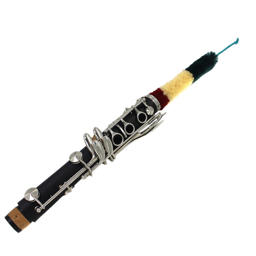 Cepillo para clarinete de fibra de limpiador para clarinete instrumentos de viento de madera