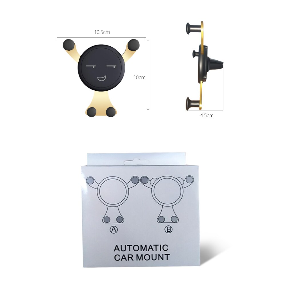 Soporte de teléfono de coche Gravity para teléfono con Clip para salida de aire de coche, soporte magnético para teléfono móvil, soporte GPS, soporte movil coche