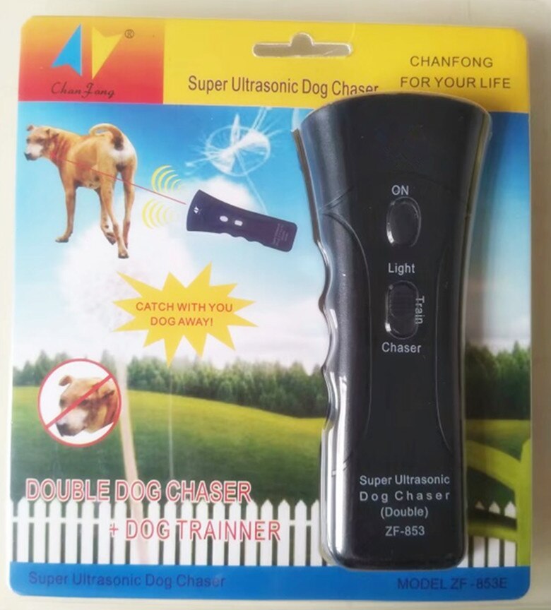 Handheld Pet Dog Repeller Anti-Bark En Anti-Bark Trainer Trainer Led Ultrasone Anti-blaf Ultrasone ZF-853 training Machine: Default Title