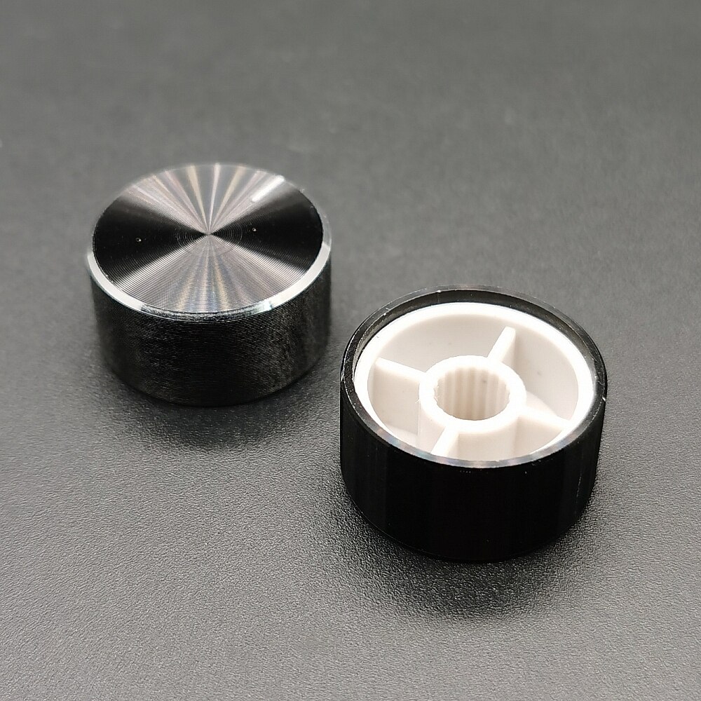 Potentiometer Knob Cap Encoder Volume Control Knob Audio Knob for Rotary Taper Potentiometer Hole 6mm Knob