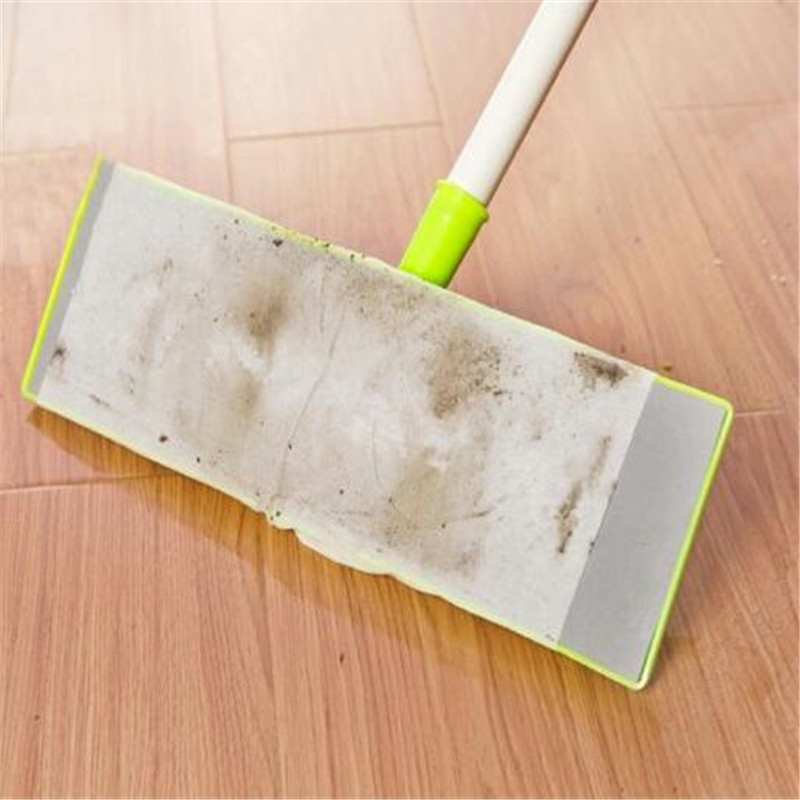 100 Pcs/Pack Disposable Electrostatic Dust Removal Mop Paper Home Bathroom Cleaning Cloth Replacement Mop Head Supplies