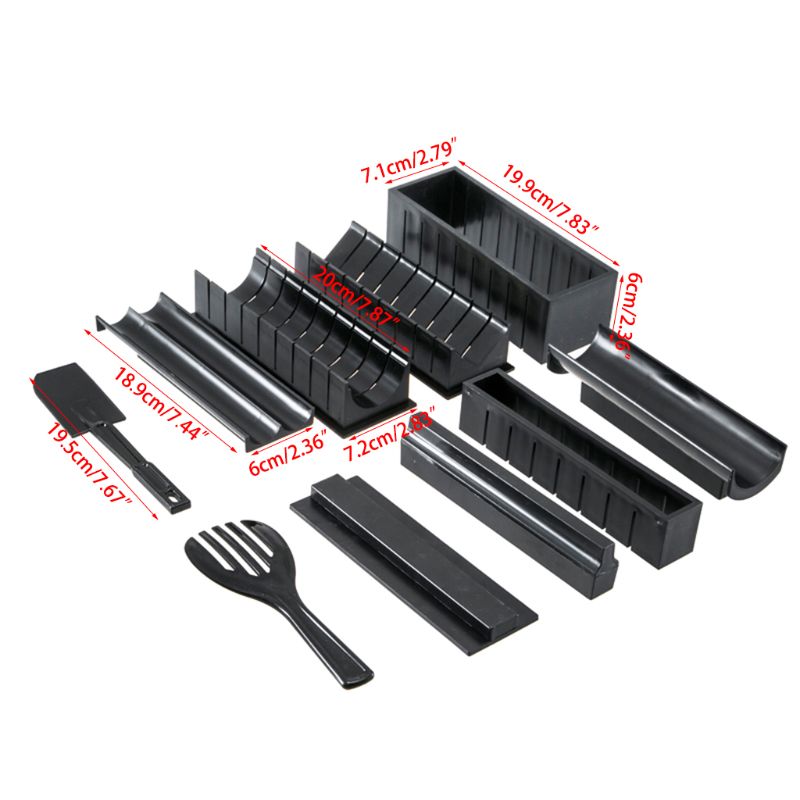 Sushi Maker Kit 10pcs DIY Sushi Making Kit Roll Sushi Maker Rice Roll Mold