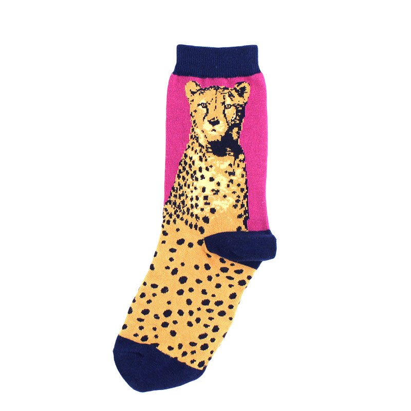 Harajuku Happy Socks para mujer divertidos dibujos animados Rana perro Concha ballena mariposa patrón transpirable calcetines de algodón para mujer