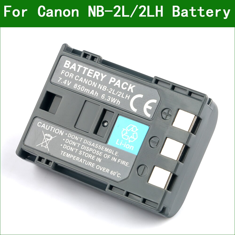 NB-2L NB-2LH Digitale Camera Batterij Voor Canon NB-2L12 NB-2L14 NB-2L24 BP-2L5 BP-2LH CB-2LWE Eos 350D 400D Digital Rebel Xt, xti