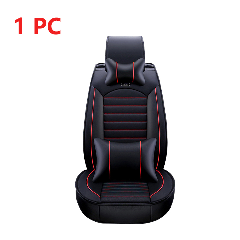 Skórzane uniwersalne pokrowce na siedzenia samochodowe Alfa Romeo wszystkie modele 147 giulia Stelvio wnętrze auta obejmuje części do wnętrza akcesoria: 1 black red front D