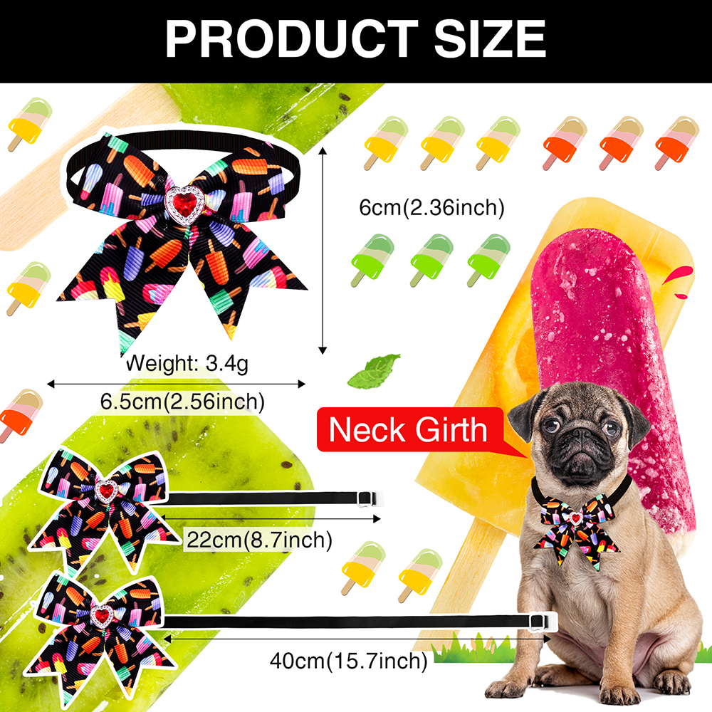 50/100 pièces petits chiens accessoires été chien noeud papillon chien arcs petit chien cheveux accessoires chien cravates chiens toilettage pour petits chiens
