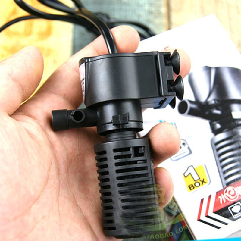 Interne aquariumfilter schildpaddentank vissentank ingebouwde filterpomp met filtersponzen eenvoudige bediening aquariumaccessoires