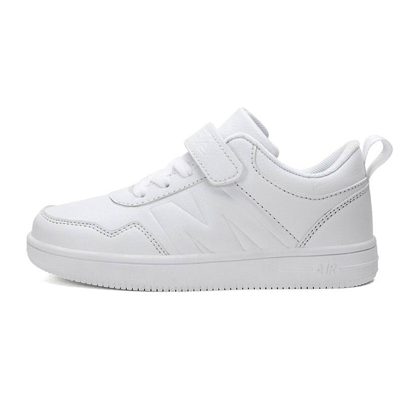 Casual Kids Shoes Waterproof Sneakers Kids White Shoes Flats Anti-slip Girls Trainers Classic Children Running Shoes: White / 36