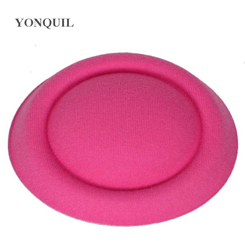 Mini tocados de de boda, sombreros con purpurina, accesorios para el cabello, para novia, 5,2 "(13 CM), 13 colores, 24 unidades/lote: hot pink
