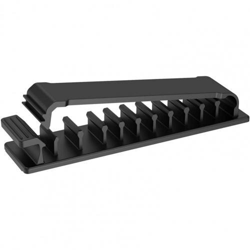 Wall Mounted Lightweight Cable Manage Multipurpose Wire Clamps for Living Room:  Black