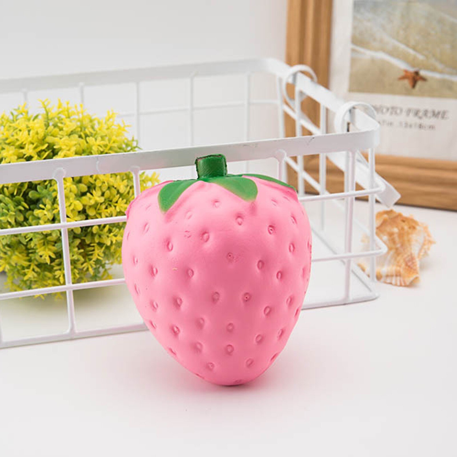 Stress Relief Obst Squeeze Dekompression Spielzeug Squishy Bunte Erdbeere Ball Blase Wulst Ball Prise Vent Ball Anti-Stress-Spielzeug: B