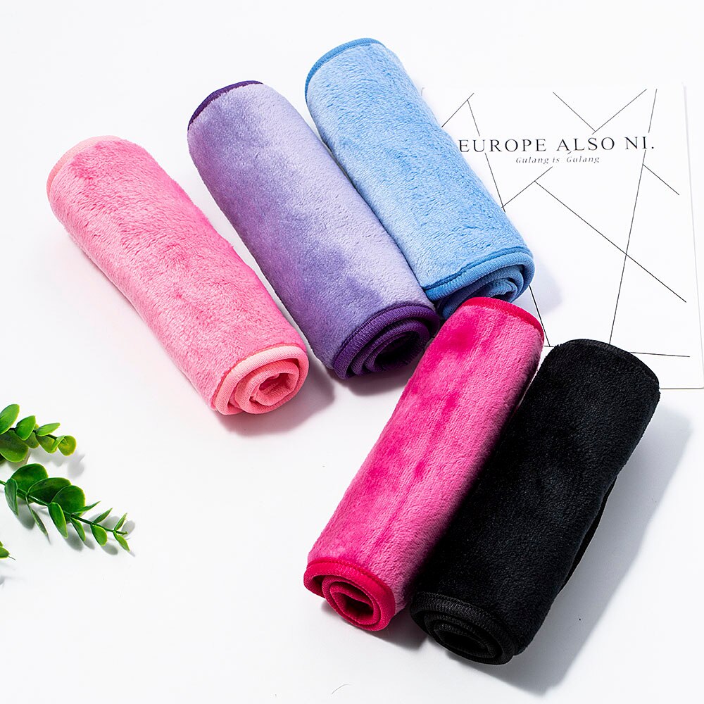 Goma de borrar reutilizable para desmaquillar, toalla de limpieza de maquillaje, paño de fibra ligero, práctico y suave para mujeres