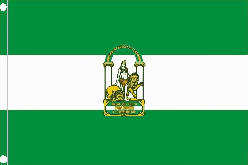 Bandera Andalucia 20 x 30cm 60 x 90cm 90 x 150cm 100 x 150cm, Andalucía Sin Escudo, estralla Andaluz Flag Andalucistas Satin 2 Anillas,Pulsera Cinta Lazos España 1cm 1.5cm 2.5cm: andalucia 60 x90cm saten