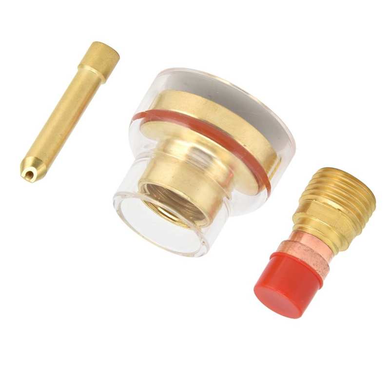 Palnik robić spawania szklany kubek 1.6mm spawanie TIG zestaw palnik robić spawania szklany kubek Collet szklana dysza argonu palnik robić spawania robić WP 17/18/26
