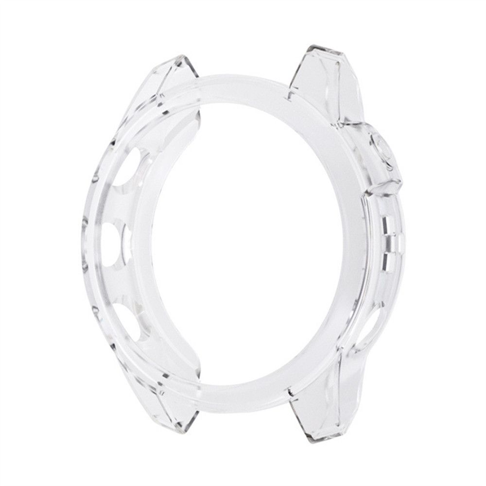 Étui de luxe en TPU pour Garmin Fenix 7, boîtier de placage résistant aux empreintes digitales, coque de protection pour cadre de montre, couverture de protection complète: Transparent plastic