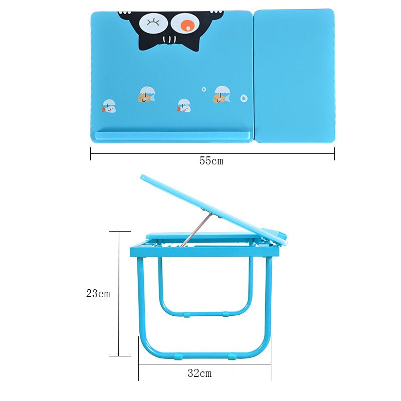 Mode Eenvoudige Kleurrijke Opvouwbare Laptop Tafel Studenten Studeren Klein Bureau Spelen Leren Bureau Bed Tafel