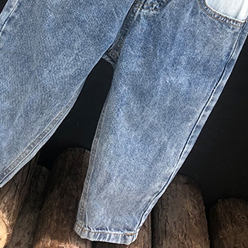 Humor Beer Meisjes Pocket Jeans En Najaar Kinderkleding Middelbare School Student Casual Baby Kids Broek
