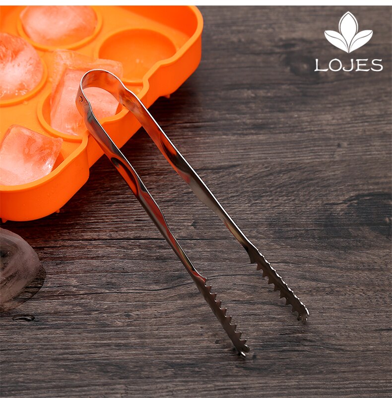 Pince à glace pour Barbecue | Pince pour Barbecue en acier inoxydable de 18cm, pain, nourriture pince à glace pince à glace, outil barre accessoires de cuisine 1 pièce