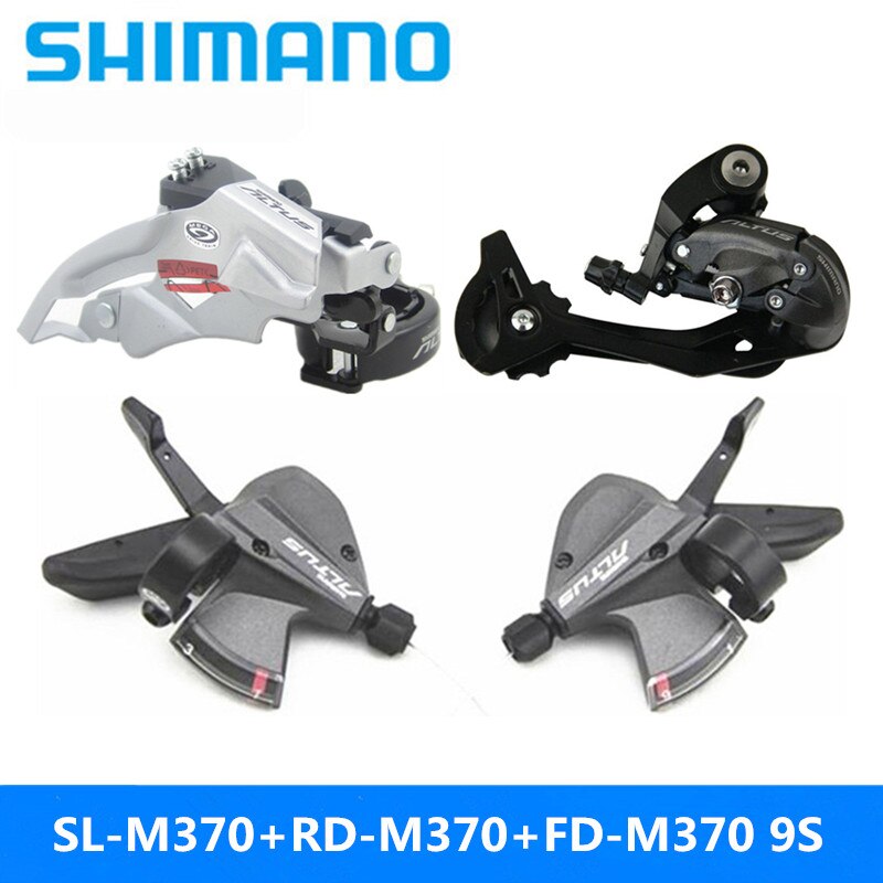 SHIMANO ALTUS SL-M370/RD-M370/FD-M370 9/27 velocidad de bicicletas de montaña frente de cambio de tres piezas