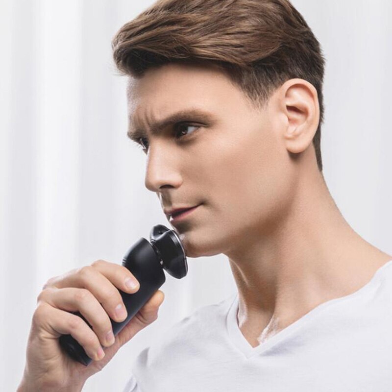 Xiaomi mijia elektrisk barbermaskin  s500 bærbar flex barberhøvel 3 hode tørr våtbarbering vaskbar skjeggtrimmer trimmer intelligent lavt støynivå