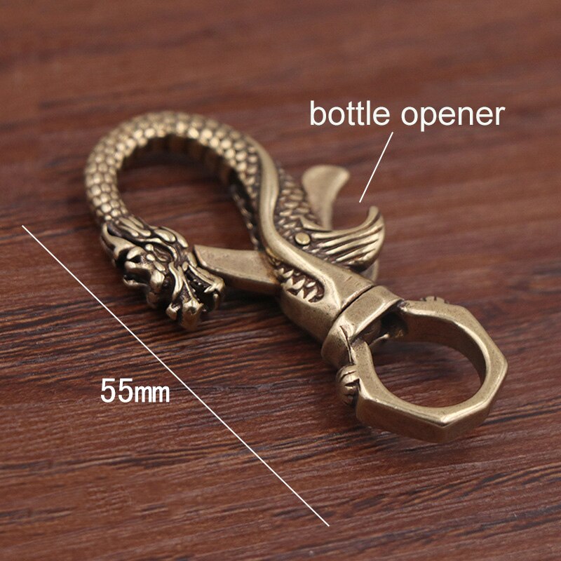 Retro Solid Brass Keychain Buckles Bottle Opener Waist Wallet Chain Belt Car Key Ring Hooks Clasps Pendanat DIY Leather Craft: 03