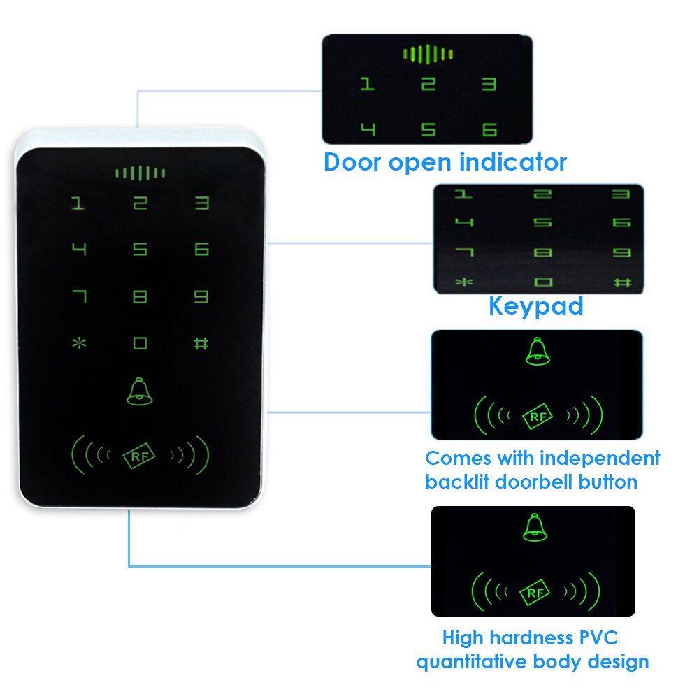 RFID Proximity Digital Control System Door Lock Controller Access Reader No Backlight