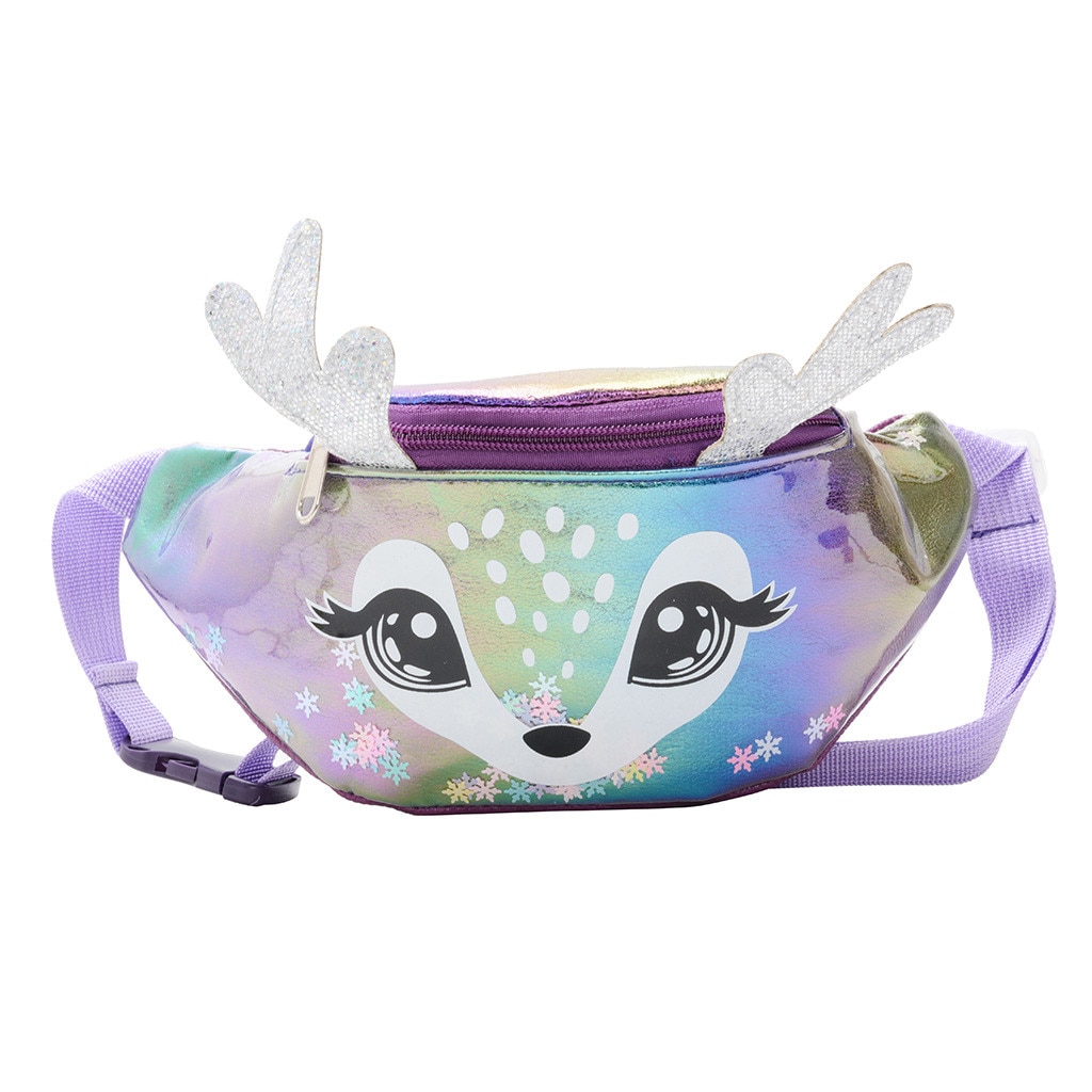 Kids Kinderen Meisjes Leuke Cartoon Messenger Crossbody Bag Heuptas Borst Tassen Dames Handtassen Sac De Poitrine: Purple