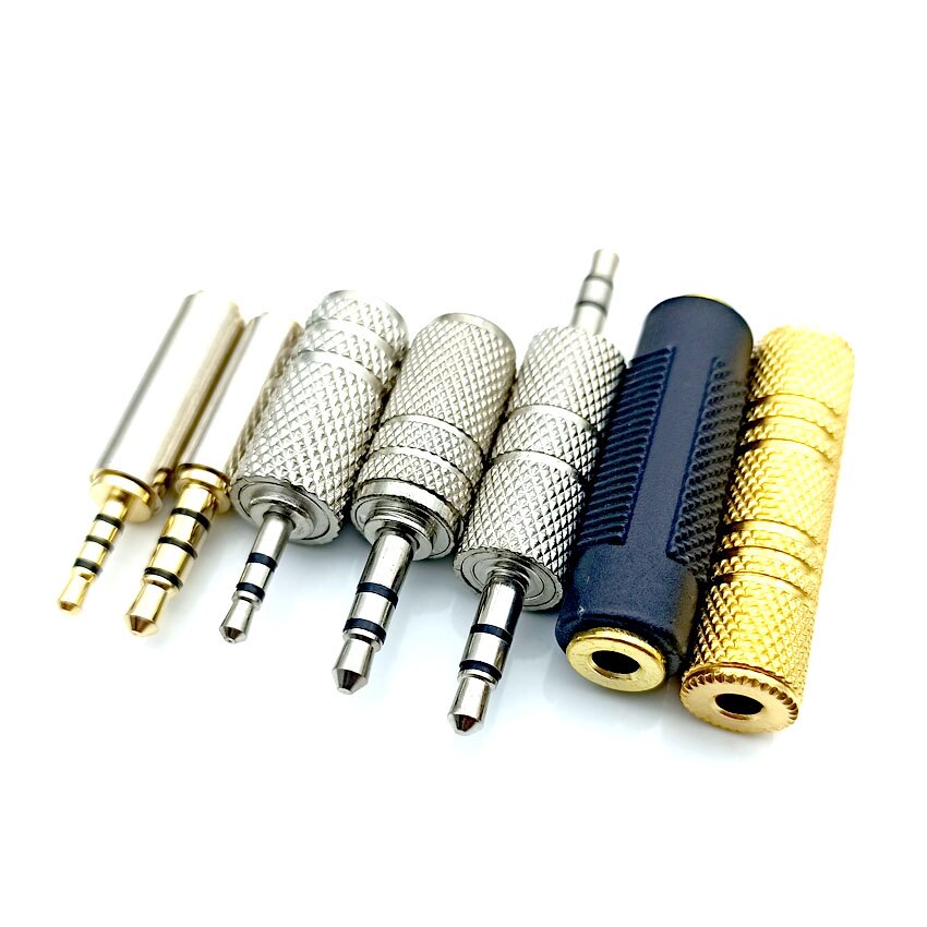 3pcs 3.5 mm Male to 2.5 mm Female 3.5 to 2.5 stereo Jack Audio pc headphone earphone Converter adapter cable plug