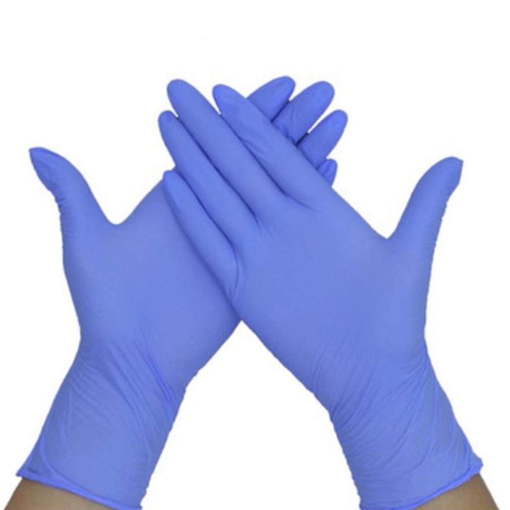 Nitrilhandsker antistatiske oliesikre syre- og alkalibestandige handsker hjemmefabriks laboratoriemad bagningshandsker