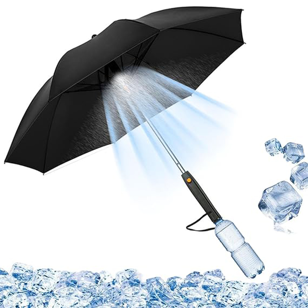 Draagbare USB Oplaadbare Paraplu Met Ventilator En Mist Spray 3 in 1 Koeling Zomer Zonnescherm Fan Bumbershoot Uv Blokkerende Paraplu