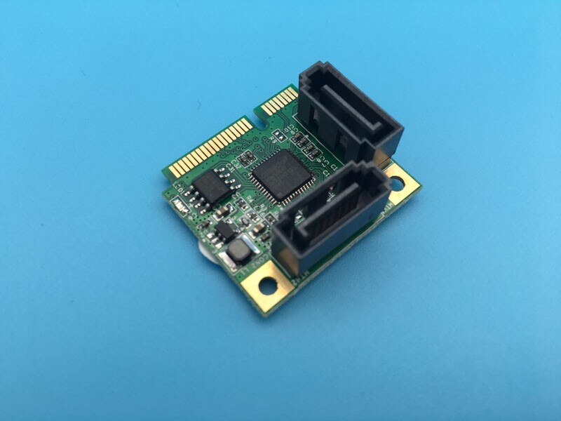 MINI PCI-E RAID Card Mini PCI-Express 2 Port Internal SATA 3.0 SSD Raid Control Card Free Drive