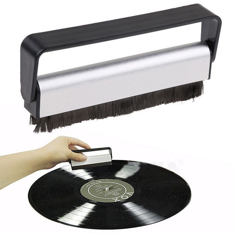 lecteur de platine utile accessoire en Fiber de carbone disque nettoyant brosse de nettoyage vinyle Anti-poussière statique brosse pour CD/LP