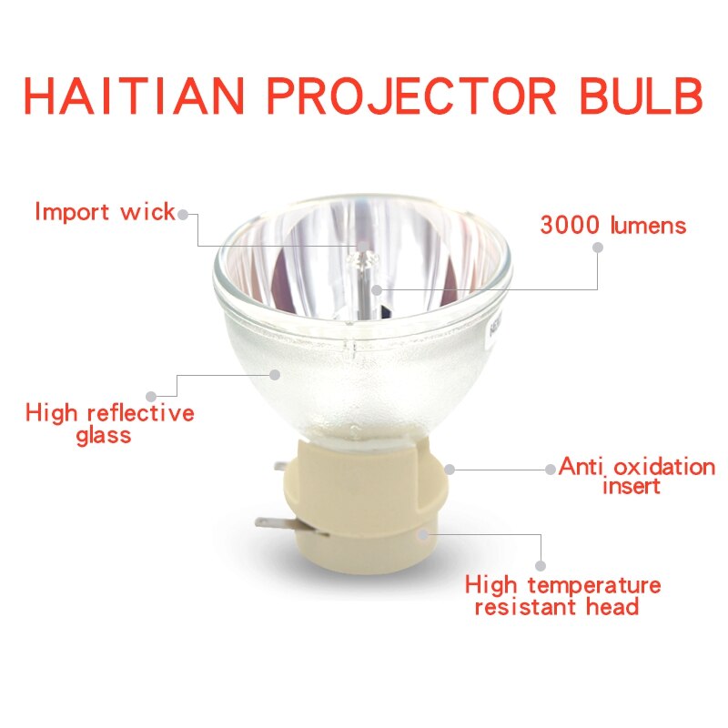 Fabriksforsyning projektorlampe 5811118154- svv til v ivitek  d552 d554 d555 d555wh d557w d557wh dh559 h1060