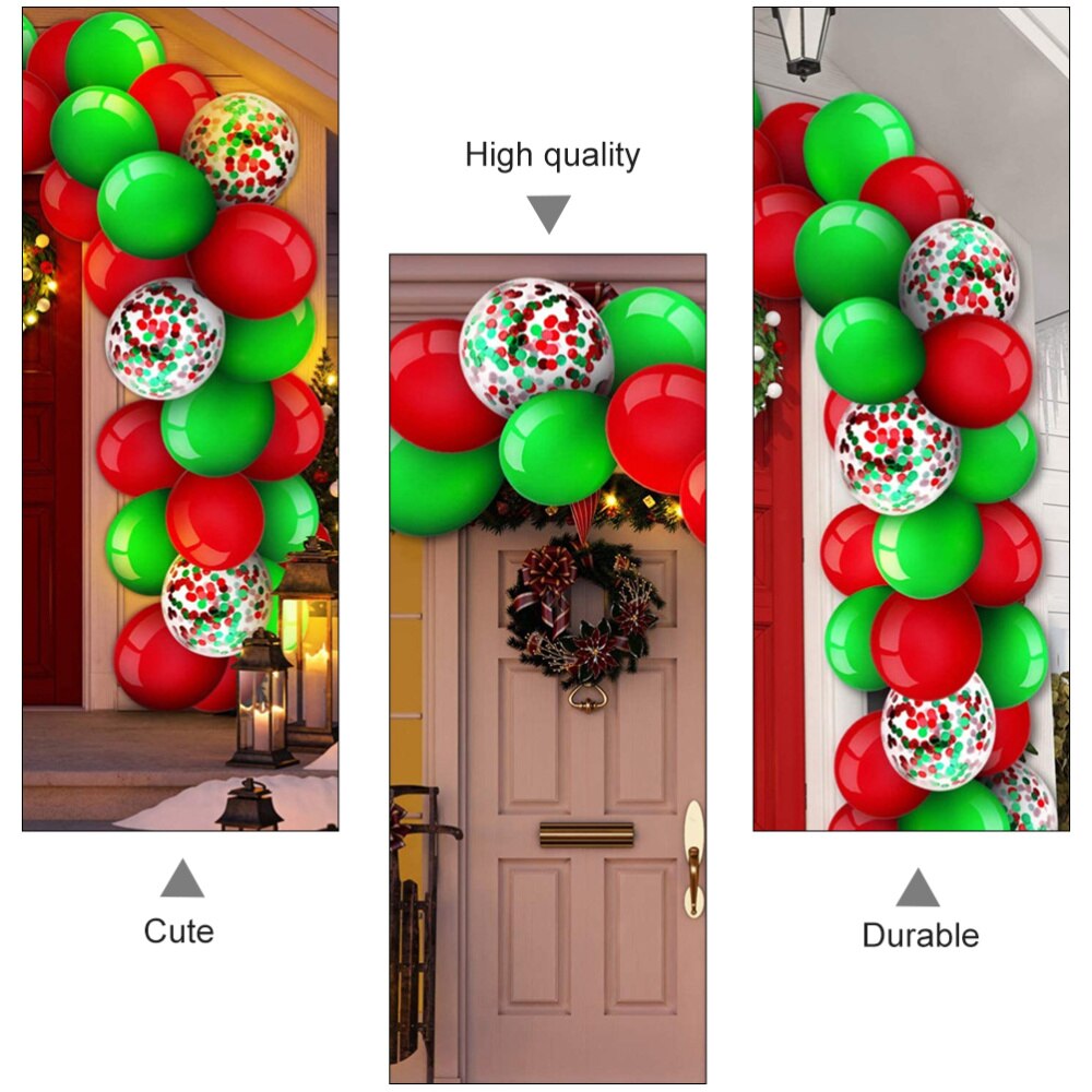 129 stuks kerst latex ballon cartoon confetti ballon kerstfeestbenodigdheden