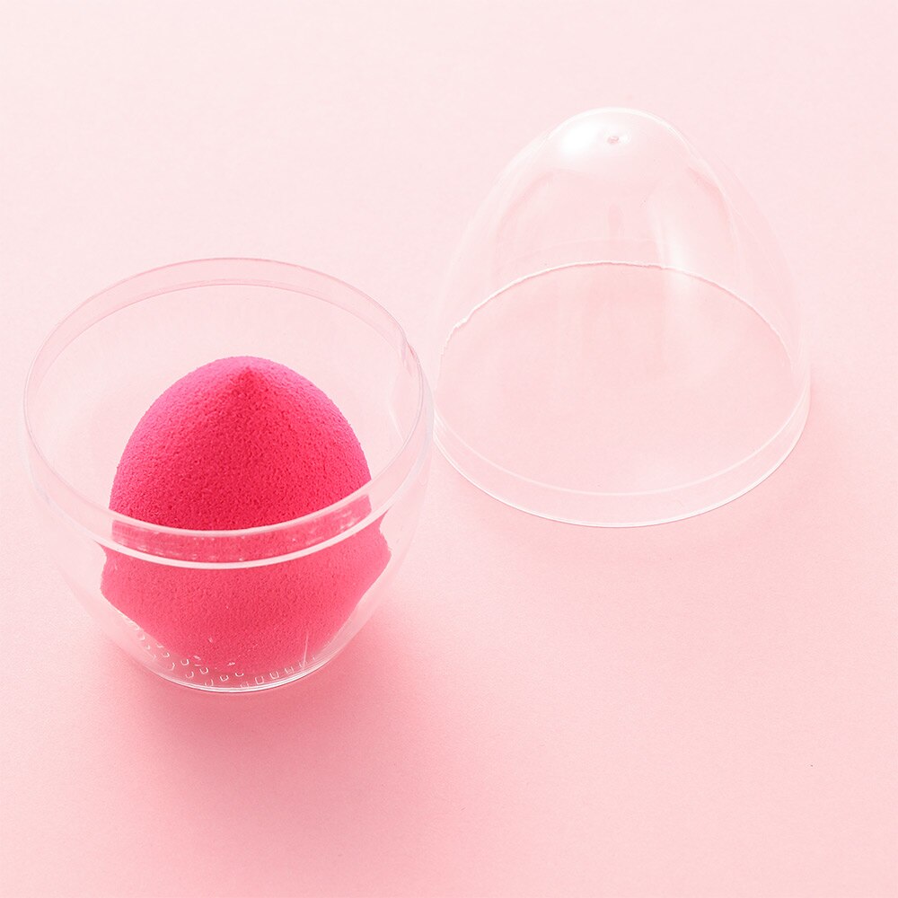 1Pcs Beauty Sponge Stand Storage Case Makeup Blender Puff Holder Empty Cosmetic Egg Shaped Rack Transparent Puffs Drying Box