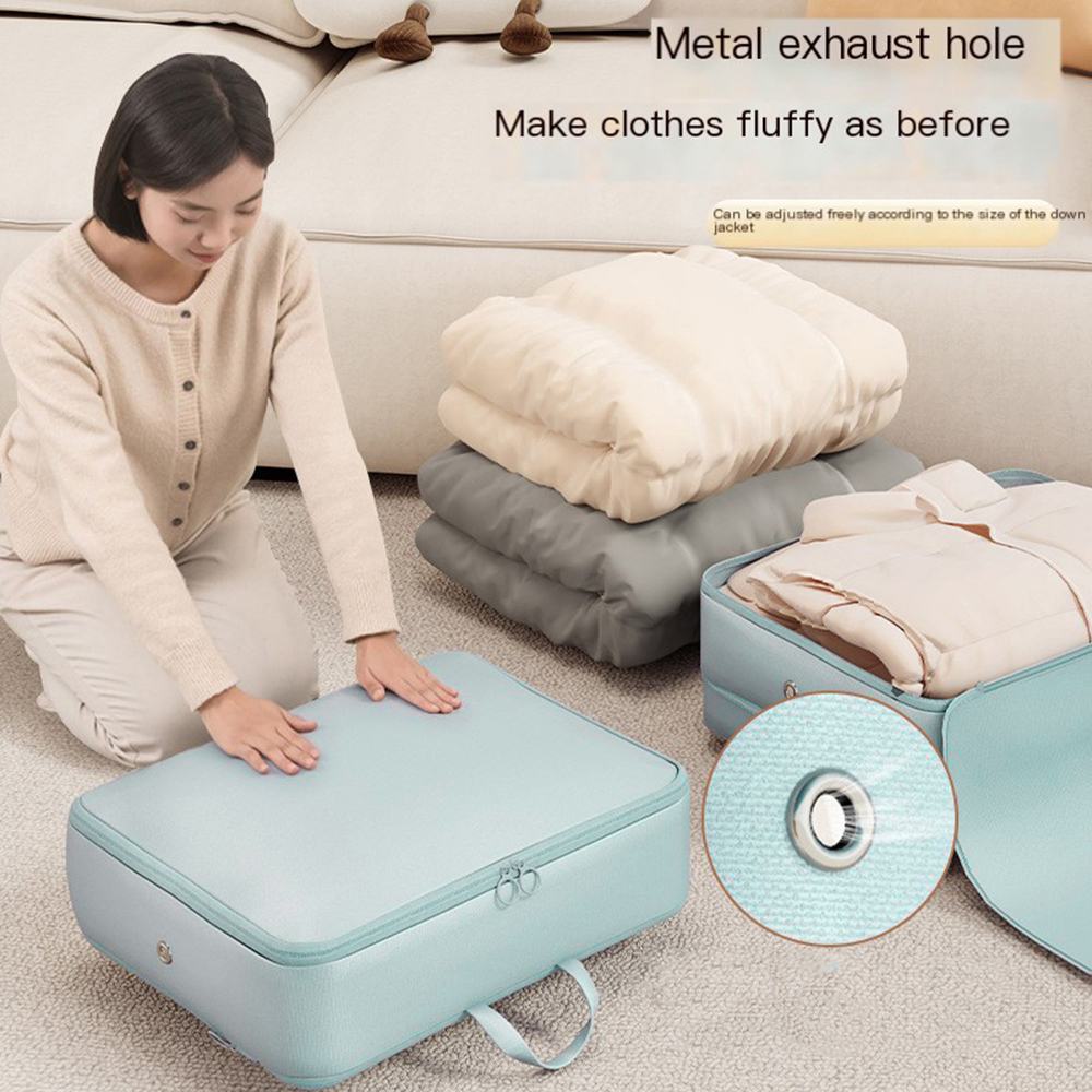 Large Capacity Travel And Family Dual-Use Down Jacket, Blanket Storage Bag, Compressed Clothing Storage Bag, Moving Packing Bag