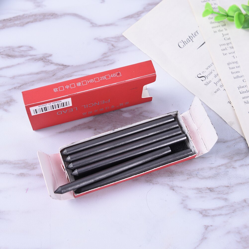6pcs Charcoal / Graphite Pencil Lead Soft, Medium, Hard HB 2B 4B 6B 8B 14B Sketch Drawing Artist 5.6mm Mechanical Pencil Lead: 4B