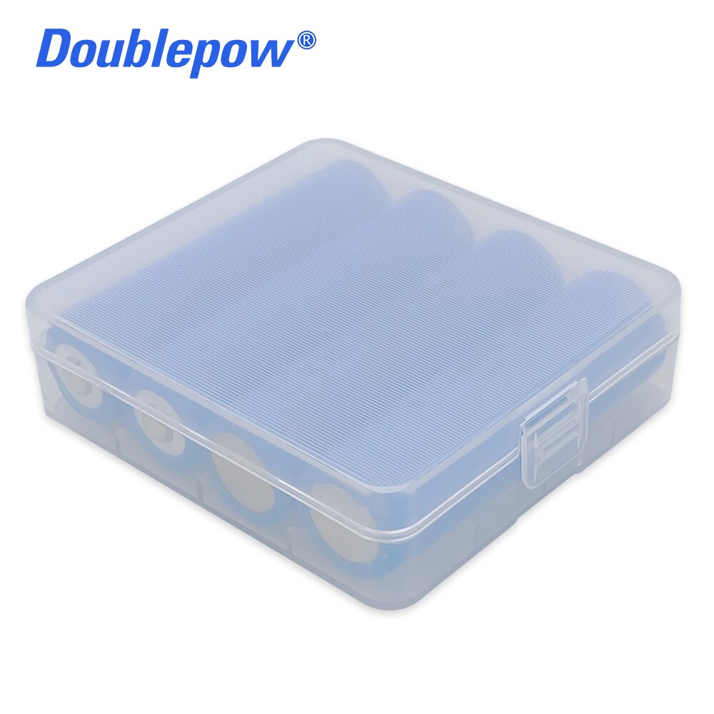 100% original 4pcs Doublepow Batteries 3.7V 18650 2000/2600/3400mAh Rechargeable Battery Li-ion Lithium Battery for Flashlight