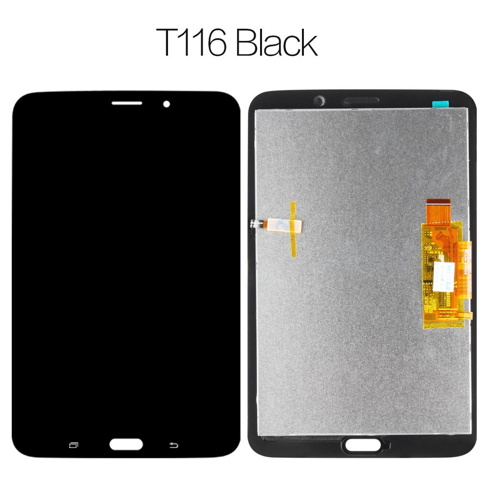 For Samsung Galaxy Tab 3 SM-T110 SM-T111 SM-T113 SM-T116 SM-T114 LCD Display Touch Screen T110 T111 T113 T116 T114 Assembly: T116 black