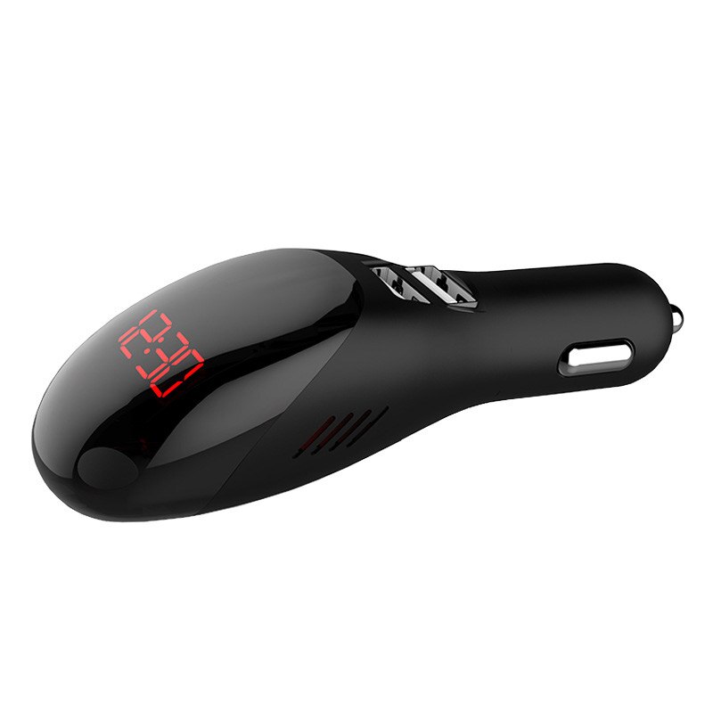 TiOODRE Best Air Cleaner 12-24V Air Purifier Fresh Air Anion For Car Home Office With 5V3.1A USB Charger Car Air Purifier: Black