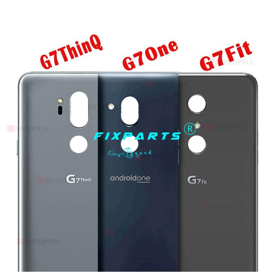 Glass Battery Cover For LG G7 ThinQ G7+ G710 G710EM Rear Housing Back Case With Adhesive Replacement Part For LG G7 fit G7 one