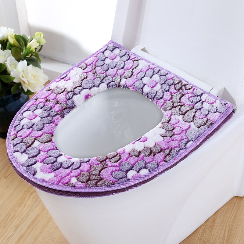 Winter Badkamer Zachte Verdikte Wc Pad Warm Rits U