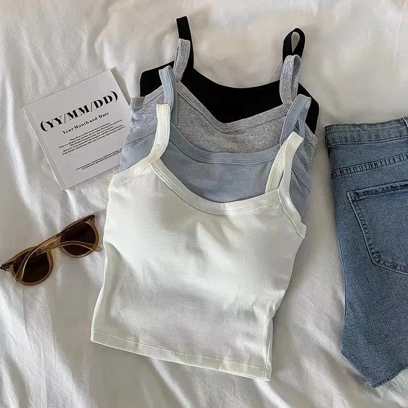 Crop top dam sexiga ärmlösa toppar damunderkläder damlinne flickor basic t-shirt väst underkläder bh tubtoppar