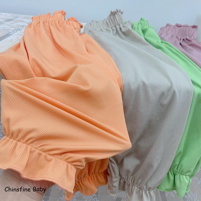 summer Korean boys and girls multicolor loose super soft mosquito pants children's homestead pants