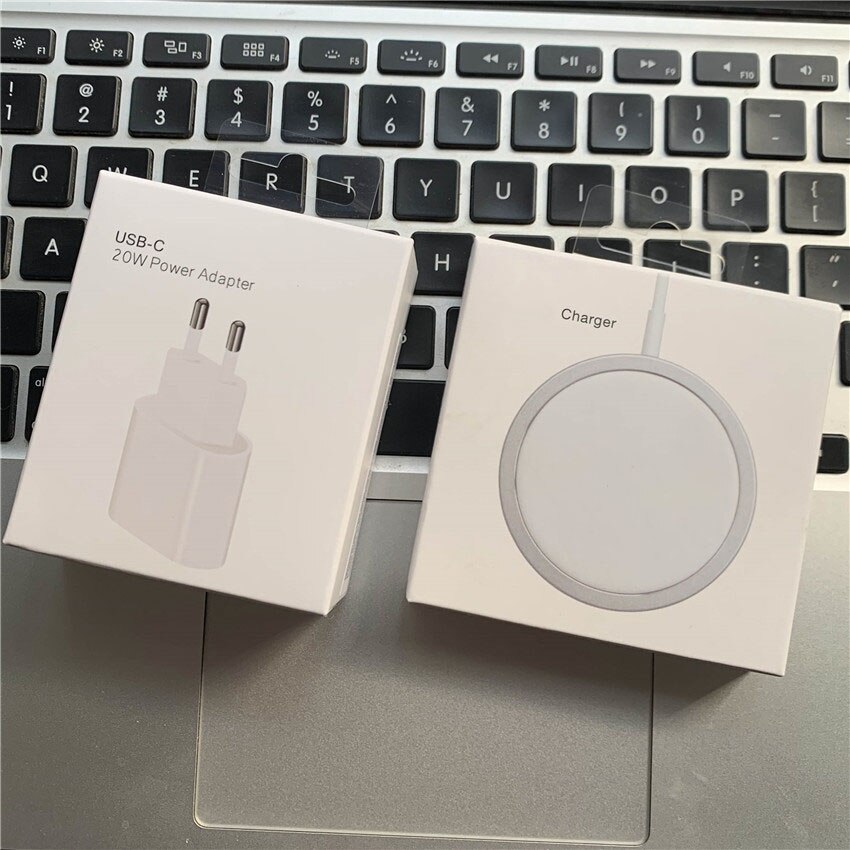 GXE – chargeur magnétique sans fil 15W, original, pour iPhone 12 Pro Max 12 Mini prise ue, charge rapide 20W, QI 11 XS XR X: 20w EU n 15w