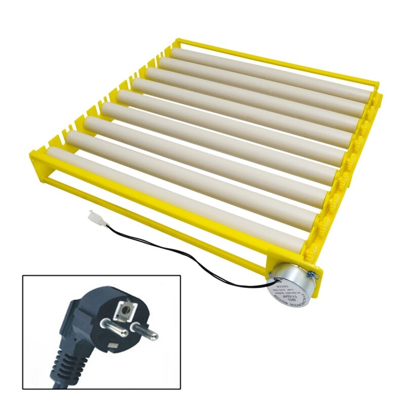 Automatyczna obracarka robić jaj obrotowych 360 stopni taca rolkowa kaczka przepiórka ptak drób jaja wylęgowe inkubator narzędzie robić inkubacji gospodarstwa: 56-220V-EU