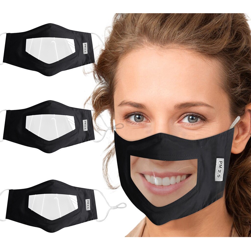 Makss Bambini Bambino Aldult Viso Maks Con Finestra Trasparente Visibile Espressione Per Non Udenti E Problemi Di Udito Mascarillas Masque: O