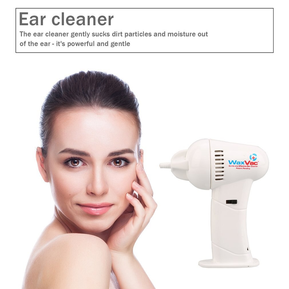 Bærbar størrelse elektrisk øret støvsuger ørevoks vac fjernelse sikkerhed krop sundhedspleje med blødt & sikkerheds hoved øre pleje værktøj
