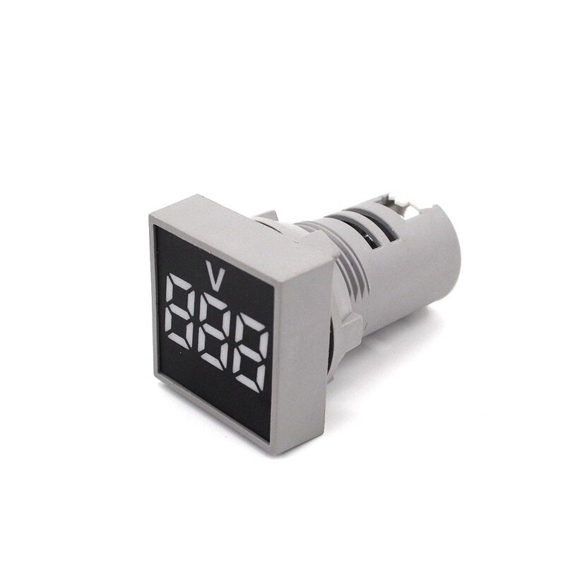 1 Pz Fai Da Te Voltmetro Digitale 22mm Rotondo AC 60-500 V Volt - Foto 9