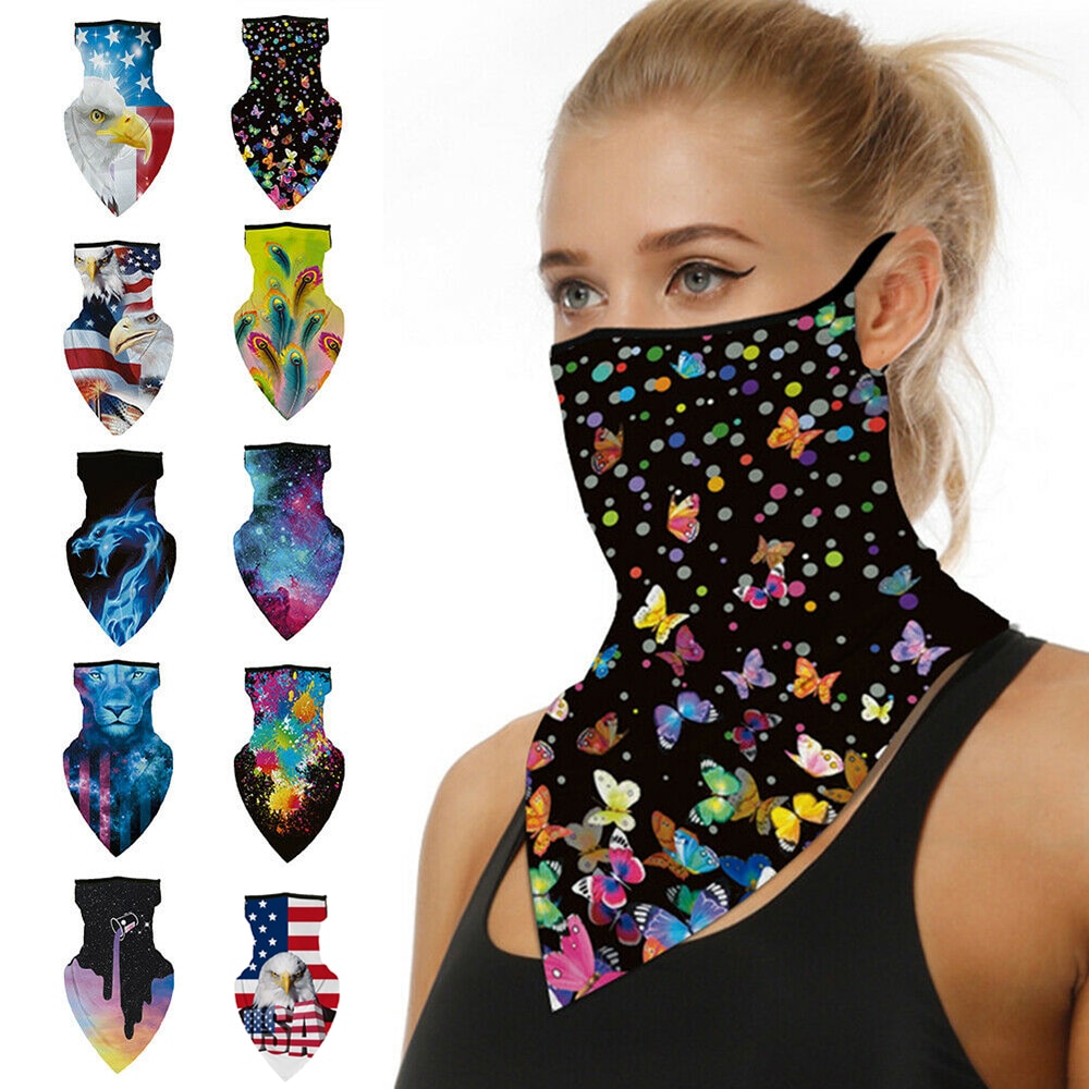Ademende anti-uv-bedrukking voor buiten, uv-bescherming, bescherming tegen de zon, fiets, gezichtsbedekking, bandana, sjaal, masker